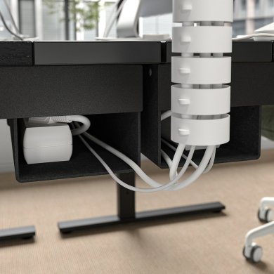IKEA Письмовий стіл для роботи сидячи/стоячи MITTZON Чорний (ИКЕА МИЦОН) 09528257 фото - 6