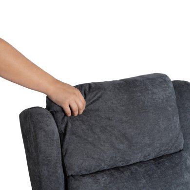 Крісло м'яке розкладне масажне з реклайнером Mebel Elit SEBASTIAN Темно-сірий ME.SEBASTIAN/CZ/T/FW фото - 10