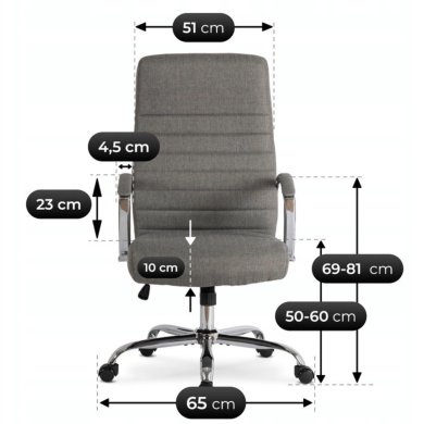 Офисное кресло Mebel Elit RENES Серый ME.RENES/P/T/FO фото - 8