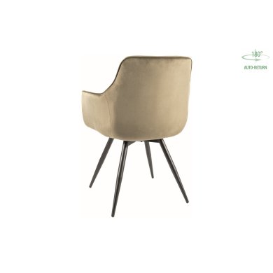 Обідній стілець поворотний Signal MANGO VELVET Оливковий MANGOVCOL фото - 3