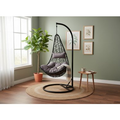 Підвісне крісло-кокон Garden Line FAT2623 Чорний FAT2623 фото - 3