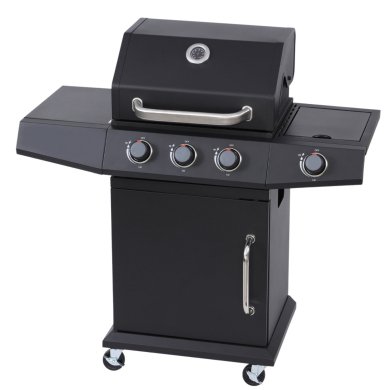 Газовый гриль с чугунной решеткой Garden Line BBQ8069 Черный BBQ8069