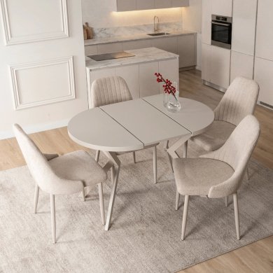 Раскладной обеденный стол Mebel Elit DORIAN Кашемир ME.DORIAN/KASZ/KASZ/S фото - 7