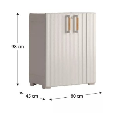 Садовый шкаф Keter/Kis ARMADIO GROOVE BASSO Бежевый 255130 фото - 7