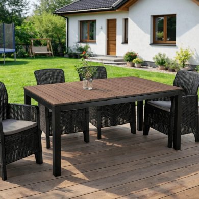 Розкладний садовий стіл Mebel Elit ARGOS 160-210 см Горіх ME.ARGOS/160-210/O/CZ/OGR/S фото - 7