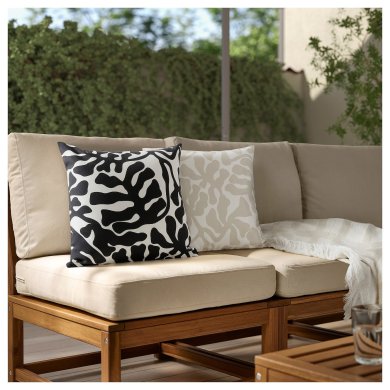 IKEA Декоративна наволочка GRONKNAVEL 50х50 см Чорний (ИКЕА ГРОНКАВЕЛ) 60592278 фото - 4