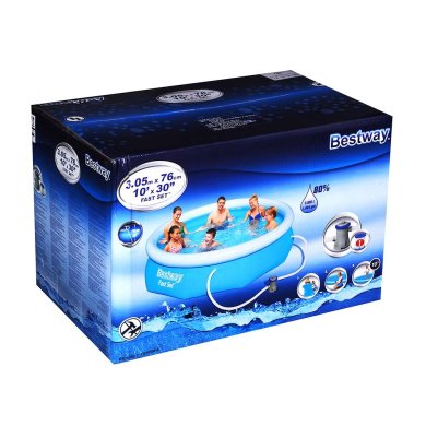 Надувной бассейн Bestway 57266 FAST SET 305x76 см Голубой 82018258 фото - 4