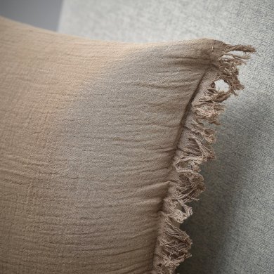 IKEA Декоративна наволочка VALLKRASSING 50х50 см Коричневий (ИКЕА ВАЛЛКРАССИНГ) 90570963 фото - 8