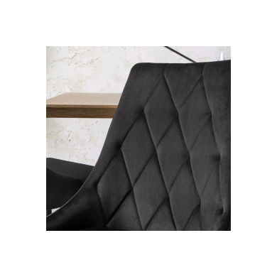 Обідній стілець Mebel Elit CORK Welur Чорний ME.CORK/CZ/V/K фото - 5