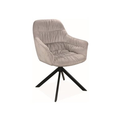 Обідній стілець поворотний Signal Astoria Velvet II Світло-сірий ASTORIAIIVCJSZ