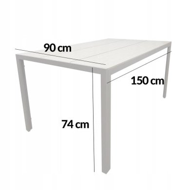 Алюминиевый садовый стол Kontrast ALLEN PRO 150 Бежевый Meb000057 фото - 4