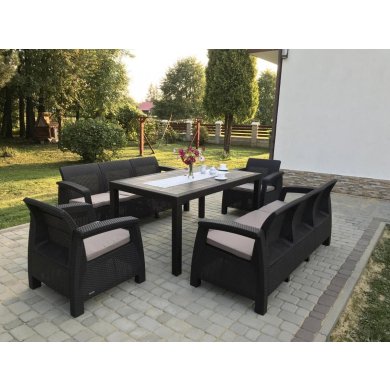 Комплект садових меблів Keter CORFU FIESTA MAX Коричневий 22662 фото - 3