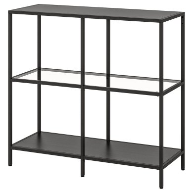 IKEA Стеллаж VITTSJO Черный (ИКЕА ВИТШО) 90305803