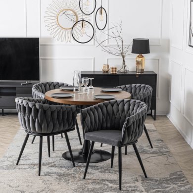 Обеденный стул Mebel Elit ELENA Welur Серый ME.ELENA/P/V/K фото - 5