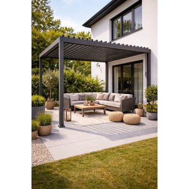 Пергола з LED підсвіткою Garden Line 3x3 м Сірий GOL0555 фото - 9