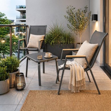 Комплект садових меблів Kontrast MALAGA WOOD Чорний Meb000083 фото - 7