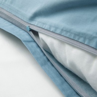 IKEA Комплект постельного белья VANKRETS 150x200 см Голубой (ИКЕА ВАНКРЕТС) 10504707 фото - 12