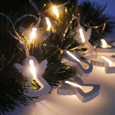 Новорічна гірлянда Chomik 10 LED 1,65 м Тепло-білий LED4048 фото - 3