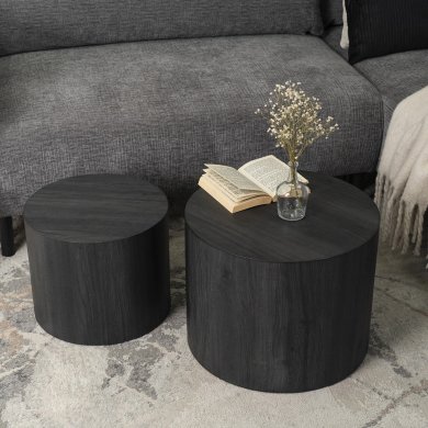 Комплект журнальних столів Mebel Elit LEILA 2 шт Чорний - 8 Комплект журнальних столів Mebel Elit LEILA 2 шт Чорний ME.LEILA/CZ/L фото - 8