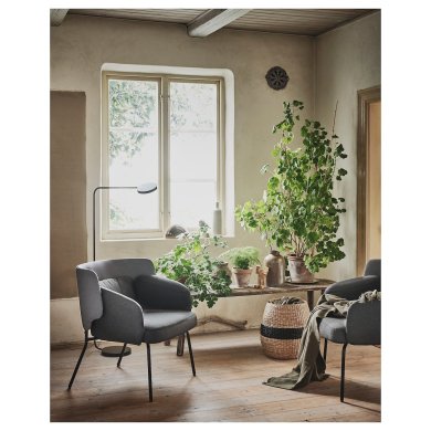 IKEA Крісло м'яке BINGSTA Темно-сірий (ИКЕА БИНГСТА) 20446095 фото - 10