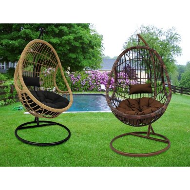 Подвесное кресло-кокон Kontrast SANTOS XXL Серый 5.01.27537 фото - 2