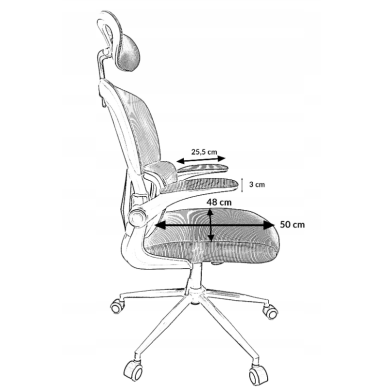 Офисное кресло Kontrast KG102 Черный - 15 Офисное кресло Kontrast KG102 Черный 5.90.20116 фото - 15