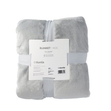 Плед Homla ROTE 150x200 см Светло-серый 161092 фото - 5