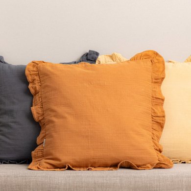 Декоративная наволочка Homla ELIN 45х45 см Карамель 213142 фото - 5