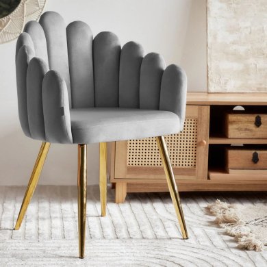 Обеденный стул Homla LANA Welur Серый 214229 фото - 6