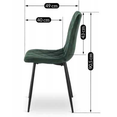 Обеденный стул Mebel Elit FORIS Зеленый ME.FORIS/Z/V/K фото - 10