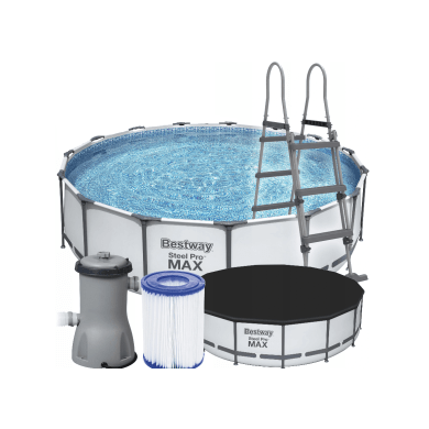 Каркасный бассейн Bestway 56438 STEEL PRO MAX 457x122 см Белый BES56438 фото - 2