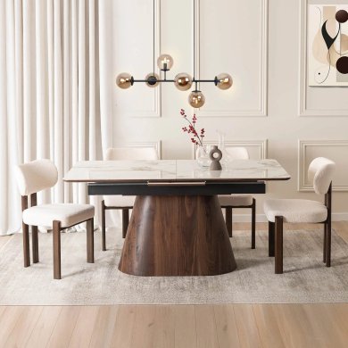 Раскладной обеденный стол Mebel Elit LIZBONA Marmur Белый ME.LIZBONA/BM/O/CER/S160-200 фото - 5