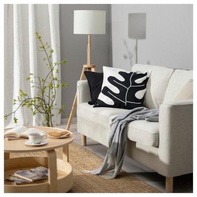 IKEA Декоративная наволочка SMAFROSSORT 50х50 см Принт (ИКЕА СМАФРОССОРТ) 30527883 фото - 3