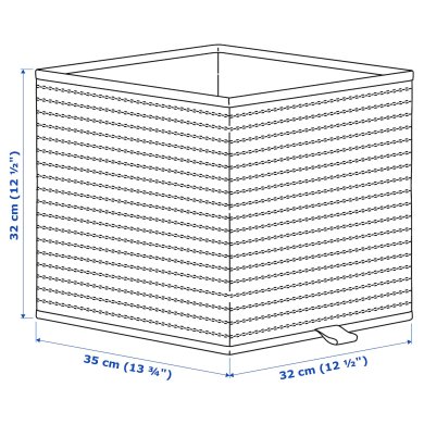 IKEA Корзина GNABBAS (ИКЕА GNABBAS) 60400298 фото - 14