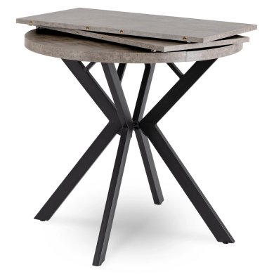 Раскладной обеденный стол Mebel Elit DORIAN Бетон ME.DORIAN/BET/CZ/S фото - 4