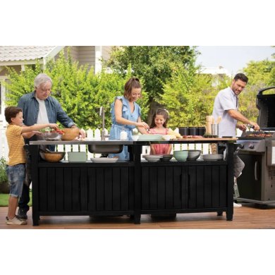 Садовый стол-бар для барбекю Keter UNITY CHEF Графит - 5 Садовый стол-бар для барбекю Keter UNITY CHEF Графит 249459 фото - 5