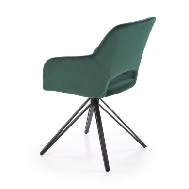 Обідній стілець поворотний Halmar K535 Темно-зелений V-CH-K/535-KR-C.ZIELONY фото - 2