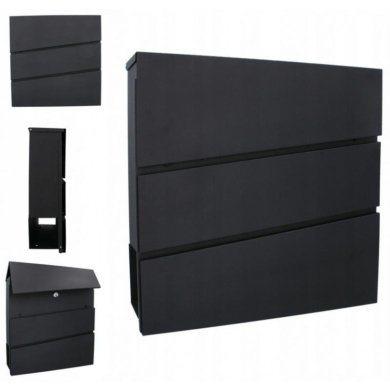 Почтовый ящик Chomik PARROT 37x10,5х37 см Антрацит TIS3449 фото - 3