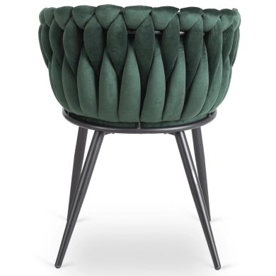 Обеденный стул Mebel Elit ELENA Welur Зеленый ME.ELENA/Z/V/K фото - 4