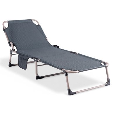 Складной шезлонг Mebel Elit SATURN Серый ME.SATURN/P/T/LOZ фото - 2