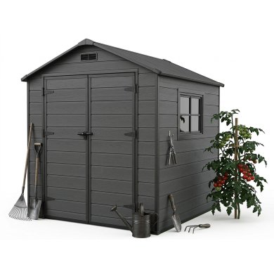 Садовий будиночок Garden Line STORVEN 182x181x219 см Чорний DOR3457 фото - 2