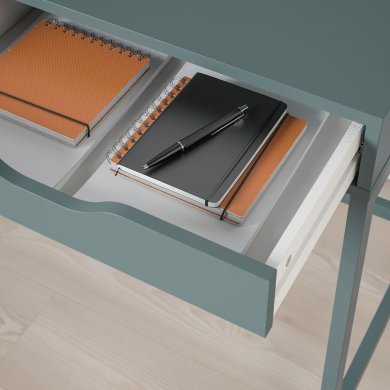 IKEA Письменный стол ALEX Бирюзовый (ИКЕА АЛЕКС) 80483805 фото - 5