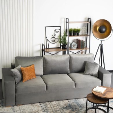 Розкладний диван Mebel Elit NICOLO Сірий MGK.WIKI/VELLUTO16/SOF фото - 7