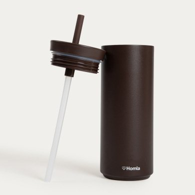 Термокружка с трубочкой Homla COCOA 500 мл Коричневый 245353 фото - 2