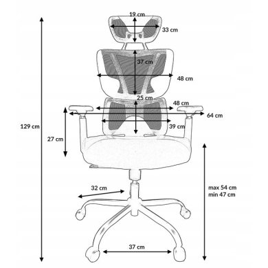 Офисное кресло Kontrast Черный - 13 Офисное кресло Kontrast Черный 5.90.20114 фото - 13