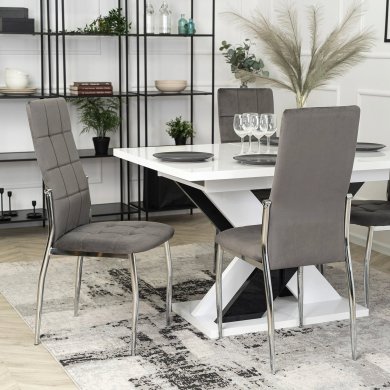Обідній стілець Mebel Elit MOLLY Welur Сірий ME.MOLLY/P/CH/V/K фото - 8