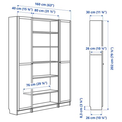 BILLY/OXBERG - 5 IKEA BILLY/OXBERG (ИКЕА БИЛЛИ/ОКСБЕРГ) 89483542 фото - 5