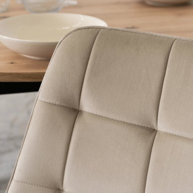 Обеденный стул Mebel Elit CHRIS Welur Бежевый ME.CHRIS/BZ/CZ/V/K фото - 8