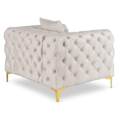 Крісло м'яке Mebel Elit SORRENTO 1S Welur Кремовий ME.SORRENTO1S/KR/V/FW фото - 4