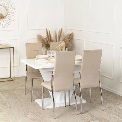 Обеденный стул Mebel Elit MOLLY Welur Бежевый - 7 Обеденный стул Mebel Elit MOLLY Welur Бежевый ME.MOLLY/BZ/CH/V/K фото - 7